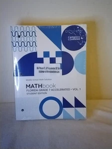 Carnegie Learning Florida Grade 7 Accelerated Math Vol 1&2 Student Edition - Picture 1 of 3