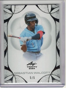 2024 LEAF TRINITY SEBASTIAN WALCOTT ROOKIE/RC #5/5 - Picture 1 of 1