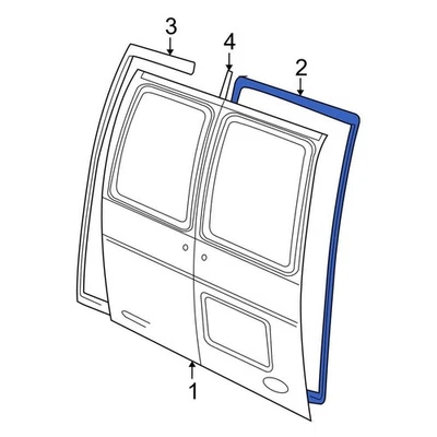 For Ford E-250 2003-2014 Ford F3UZ1543722A Rear Right Door Seal Foto 1 de 3
