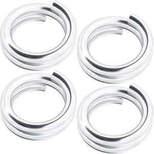 4 Stück 925 Sterling Silber Split Spring Ring 4 mm klein Schlüsselringe hypoallergen  - Bild 1 von 12