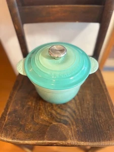 Le Creuset Cocotte Every Rice Pot 18 cm Turquesa Hierro Fundido de JP Usado - Imagen 1 de 5