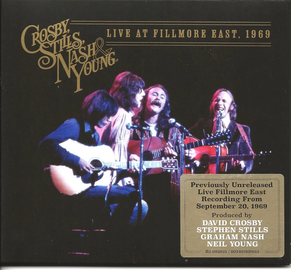 CROSBY, STILLS, NASH & YOUNG LIVE AT FILLMORE EAST, 1969 pe owned CD Foto 1 de 1
