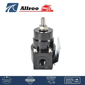 Adjustable Injected Bypas Fuel Pressure Regulator Universal 0-160 Psi AN6 Black - Bild 1 von 7
