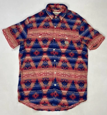 Camisa Denim & Supply Ralph Lauren Azteca Abotonada Hombres Pequeña Manga Corta Bolsillos Foto 1 de 4