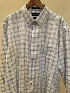PAUL FREDRICK NWT Classic Fit Non-Iron Cotton Dress Shirt Size 17. 5- 34 - Picture 1 of 9