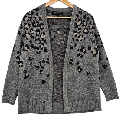 Cárdigan tejido con intarsia de leopardo Isadora XS de gran tamaño Rag & Bone para mujer mezcla de lana Foto 1 de 4