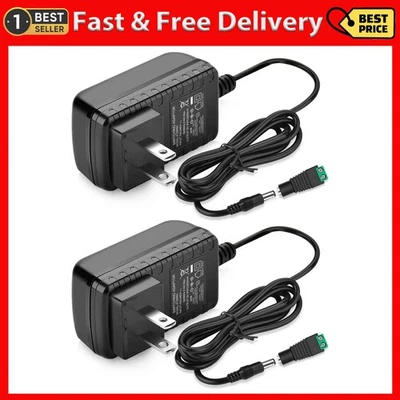 12V LED Strip Power Supply, 2A 24W Power Adapter, 12V Power Supply for LED Strip - Image 1 of 4