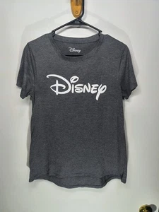 Disneyland Disney Script Mickey Mouse T-shirt Women Large Gray Short Sleeve - Picture 1 of 3