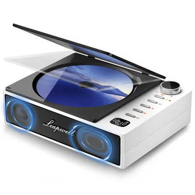 CD Player Portable Leapwell Portable CD Player with Speakers Bluetooth Rechar...