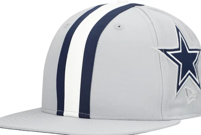 DALLAS COWBOYS 2025 OFFICIAL NFL NEW ERA 9FIFTY GRAY HELMET SNAPBACK HAT CAP - Image 1 of 4