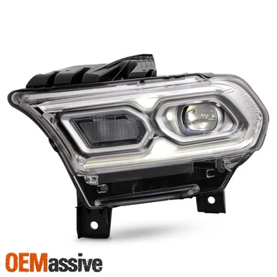 For 21-24 Dodge Durango Chrome Bezel Projector Headlight Driver w/Halogen Signal - Image 1 of 4