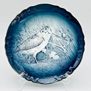 Antique 1908 Buffalo American Woodcock Game Bird Transferware Cabinet Plate 9" - Picture 1 of 14