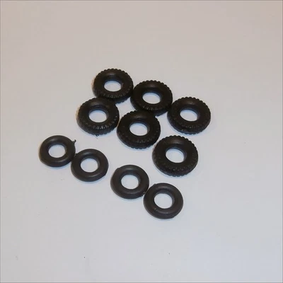 Matchbox King Size K 18 a Dodge Horsebox Tires Set of 10 Black Tyres Pack #63 - Image 1 of 4