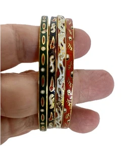 4er Set Vintage Cloisonné Armreif Armbänder - Bild 1 von 8