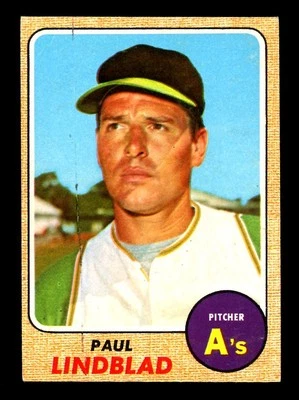 1968 TOPPS OPC O PEE CHEE BASEBALL #127 Paul Lindblad EX OAKLAND ATHLETICS - Image 1 of 2