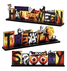 Halloween Tabletop Decorations- Set Of 3- 3”x10” - Picture 1 of 2