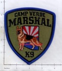 Arizona - Camp Verde Marshal AZ K-9 Police Dept Patch K9