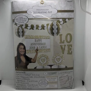 Party Decorations Banner Anniversary Graduation Birthday Bridal Wedding Gold - Picture 1 of 5