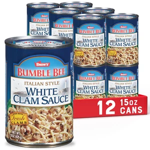 Italian Style White Clam Sauce, 15 Ounce (Pack of 12) - Authentic Italian Clam S - Picture 1 of 12