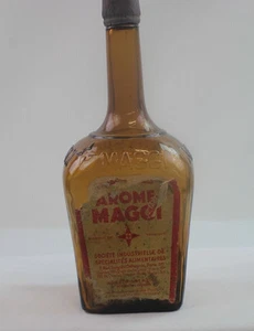 URALTE GROSSE MAGGI GEWÜRZ FLASCHE FRANZÖSISCHE AUSFÜHRUNG MIT ETIKETT UM 1930 - Bild 1 von 1