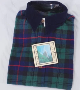 Claybrooke Flannel Shirt Mens Size Medium Plaid Long Sleeve Outdoors Hiking NEW - Picture 1 of 8