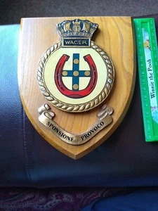 Royal Navy HMS WAGER. Military Wall Plaque - Picture 1 of 12