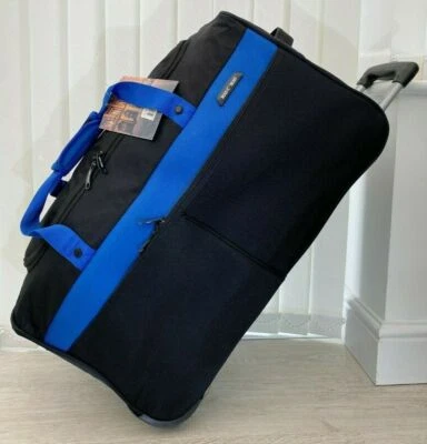 H Duty Lge 25" Travel Luggage Wheeled Trolley Holdalls Suitcase Duffle Cargo Bag - Image 1 of 4
