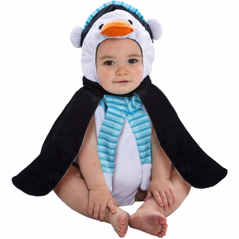 Disfraz de pingüino bebé niño o niña 0-9 meses Halloween burbuja de felpa Foto 1 de 1