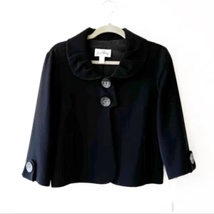 Joseph Ribkoff Boxy Blazer Jacket Black Women’s Size 10 New Classic Style - Picture 1 of 7