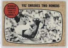 1968 Topps World Series Carl Yastrzemski Game #2 Yaz Smashes Two Homers #152 HOF