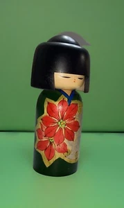 Muñeca Kokeshi japonesa vintage de madera hecha a mano, hecha a mano, muñeca coleccionable - Imagen 1 de 23