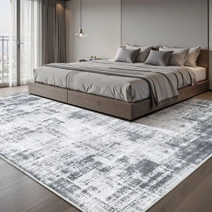 Soft Non-Slip Vintage Carpet Abstract Boho, Machine Washable Rug for Living Room - Picture 1 of 13