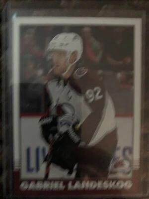 2020-21 O Pee Chee Retro Base Card # 58 Gabriel Landeskog Colorado Avalanche - Image 1 of 2