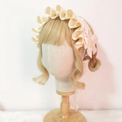 Faixa de cabelo Lolita menina japonês cocar cosplay bonito empregada doméstica arco tiaras gótico - Imagem 1 de 4