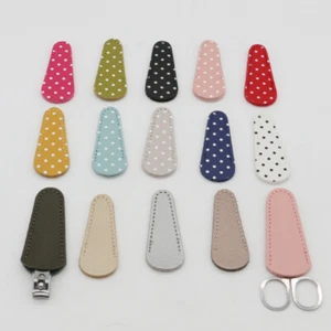 1PC PU Leather Embroidery Scissors Sheath Safety Sewing Scissor AUS - Picture 1 of 23