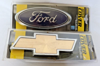 NUEVA cubierta de puerta de combustible de acero inoxidable pulido Bully para Chevy (antiguo GM) o Ford Foto 1 de 4