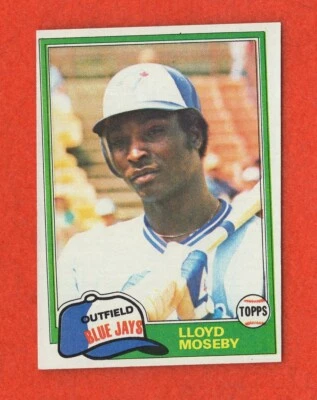 1981 Topps Lloyd Moseby MISCUT Card #643    Toronto Blue Jays - Image 1 of 2