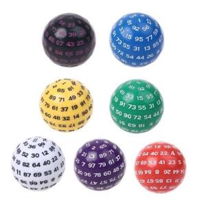 100 Sided Polyhedral Dice D100 Multi Sided Acrylic Dices for Table Board Game