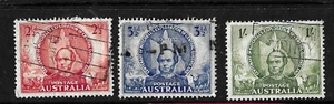 AUSTRALIA 1946 - MITCHELL'S EXPLORATION - 3ER-Set - SG 216 bis 218 - fein gebraucht - Bild 1 von 1