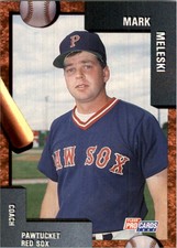 1992 Pawtucket Red Sox Fleer/ProCards #940 Mark Meleski CO