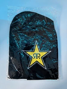 Rockstar Energy Beanie Mütze Logodruck gelb Stern schwarz - Bild 1 von 1