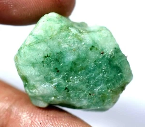 65.70 Ct Natural Green Zambian Emerald Untreated Facet Loose Rough !!!! - Picture 1 of 4