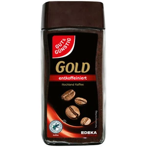 Gut&Günstig Gold löslicher Hochland Kaffee entkoffeiniert 100% Arabica 100g