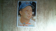 1957 Topps baseball card # 186 Jim King EXEX+