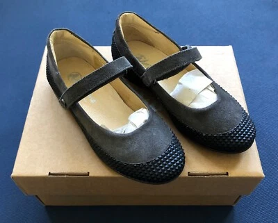 NATURINO Auténticos Zapatos Planos Niña Gris Gamuza Prisma Mary Jane Talla 28/11 Foto 1 de 4