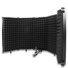 Microphone Isolation Shield, Foldable Acoustic Isolation Foam Filter Reflecti...