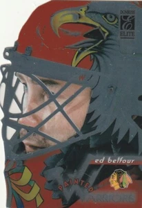 ED BELFOUR 1997-'98 DONRUSS ELITE PAINTED WARRIORS DIE-CUT  1434/2500 - Picture 1 of 2