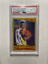 STEPHEN JACKSON 2005-06 Topps Chrome #111 Gold Refractor Prizm SP /99 PSA 8