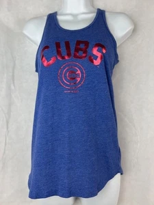 Chicago Cubs Youth Girls Tank Top Shirt Blue XL (14) - Picture 1 of 2