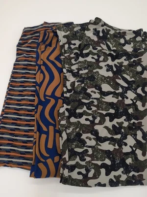 LuLaRoe Leggings Paquete Lote de 3 Altos y Curvilíneos TC Camuflaje Flecha Geométrica ¡SÚPER SUAVES! Foto 1 de 4